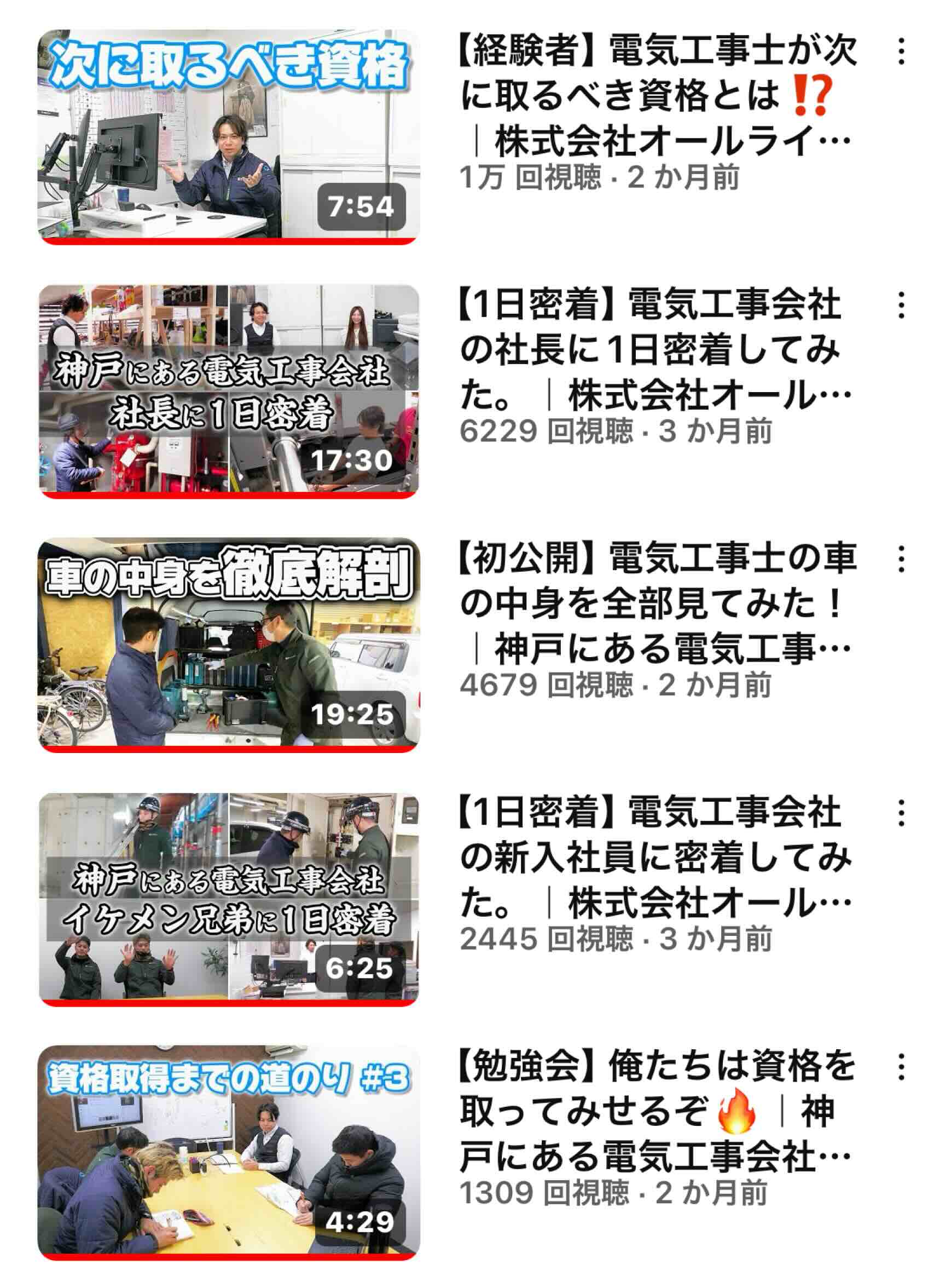 株式会社オールライトのYoutube